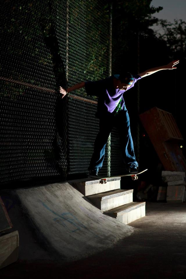 bs tail 3 stair grinder at the spot